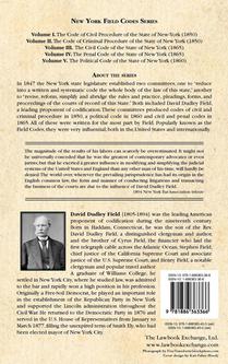 The Penal Code of the State of New York achterzijde