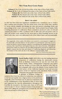 The Political Code of the State of New York achterzijde