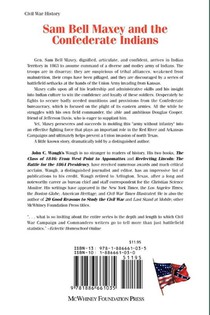 Sam Bell Maxey and the Confederate Indians achterzijde