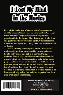 I Lost My Mind in the Movies achterzijde