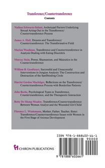 Transference Countertransference (Chiron Clinical Series) achterzijde