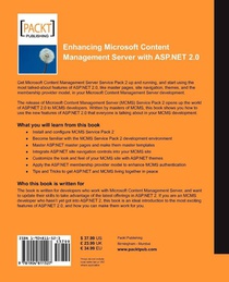 Enhancing Microsoft Content Management Server with ASP.NET 2.0 achterzijde