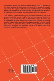 Advances in Modal Logic achterzijde