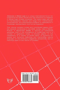 Advances in Modal Logic Volume 7 achterzijde