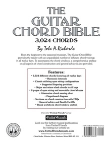 The Guitar Chord Bible: Standard Tuning 3,024 Chords achterzijde