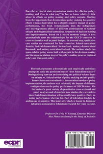 Policy Making in Multilevel Systems achterzijde