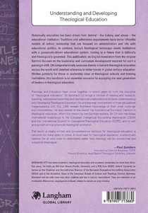 Understanding and Developing Theological Education achterzijde