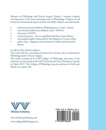 Advances in Phlebology and Venous Surgery - Volume 1 achterzijde