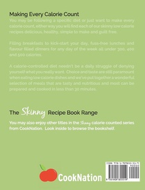 The Skinny Low Calorie Meal Recipe Book Great Tasting, Simple & Healthy Meals Under 300, 400 & 500 Calories. Perfect for Any Calorie Controlled Diet achterzijde