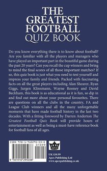 The Greatest Football Quiz Book achterzijde