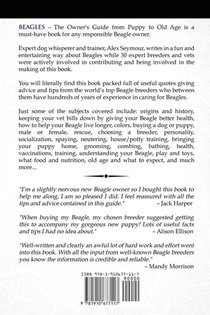 Beagles - The Owner's Guide from Puppy to Old Age - Choosing, Caring for, Grooming, Health, Training and Understanding Your Beagle Dog or Puppy achterzijde