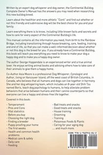 Continental Bulldog. Continental Bulldog Dog Complete Owners Manual. Continental Bulldog book for care, costs, feeding, grooming, health and training. achterzijde