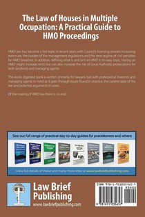 A Practical Guide to the Law of Houses in Multiple Occupation achterzijde