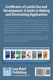 Certificates of Lawful Use and Development: A Guide to Making and Determining Applications achterzijde