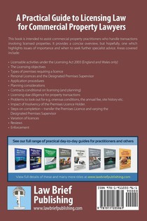 A Practical Guide to Licensing Law for Commercial Property Lawyers achterzijde