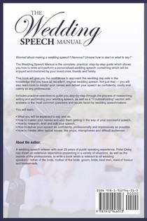 The Wedding Speech Manual achterzijde