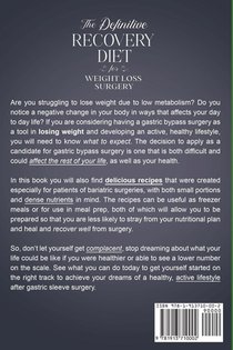 The Definitive Recovery Diet for Weight Loss Surgery for Health and Healing - With the Proven Benefits from the Alkaline Diet and Acid Reflux Diet For Gastric Sleeve Surgery & Bariatric Surgery achterzijde