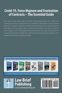 Covid-19, Force Majeure and Frustration of Contracts - The Essential Guide achterzijde