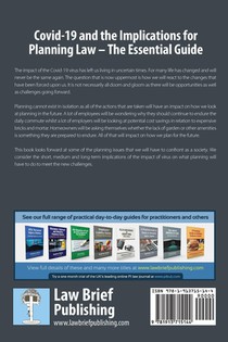 Covid-19 and the Implications for Planning Law - The Essential Guide achterzijde