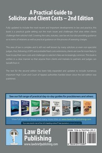 A Practical Guide to Solicitor and Client Costs - 2nd Edition achterzijde
