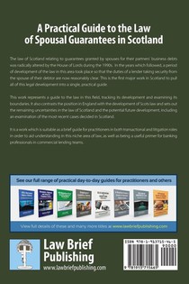 A Practical Guide to the Law of Spousal Guarantees in Scotland achterzijde