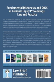 Fundamental Dishonesty and QOCS in Personal Injury Proceedings achterzijde