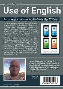 Use of English: Ten more practice tests for the Cambridge B2 First achterzijde