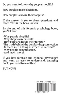 The Forensic Psychology of Theft, Burglary and Property Crime achterzijde