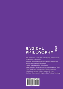 Radical Philosophy 2.18 / Spring 2025 achterzijde