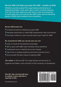 Revise SQE The Legal System and Services of England and Wales achterzijde