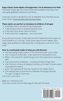 Greek Mythology For Kids achterzijde