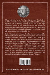 The Night Reporter: A 1938 Lviv Murder Mystery achterzijde
