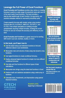 Excel Formulas and Functions achterzijde