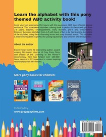The Educational ABC Horse Coloring Book for Kids | P is for Pony achterzijde