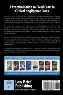 A Practical Guide to Fixed Costs in Clinical Negligence Cases achterzijde
