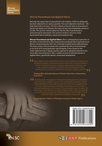 African Personhood and Applied Ethics achterzijde