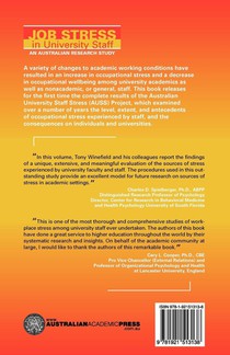 Job Stress in University Staff achterzijde