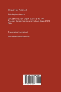 Bilingual New Testament, Plain English - French achterzijde