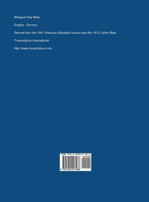 Bilingual Holy Bible English - German achterzijde