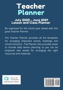 Teacher Planner - Elementary & Primary School Teachers achterzijde