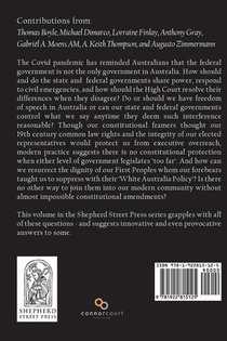 Current Issues in Australian Constitutional Law achterzijde