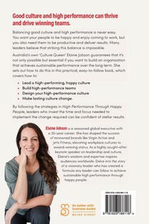 High Performance Through Happy People achterzijde
