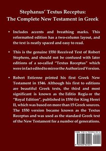 The New Testament in Greek achterzijde