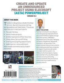 Create and Update an Unresourced Project using Elecosoft (Asta) Powerproject Version 15.2 achterzijde