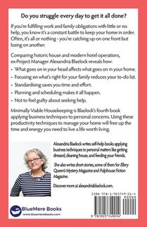 Ms Blaelock's Book of Minimally Viable Housekeeping achterzijde
