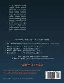 Able Muse, Translation Anthology Issue, Summer 2014 (No. 17 - Print Edition) achterzijde
