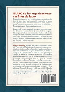 El ABC de las organizaciones sin fines de lucro achterzijde