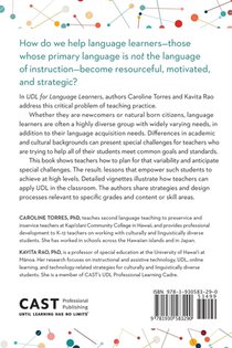 UDL for Language Learners achterzijde