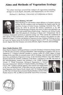 Aims and Methods of Vegetation Ecology achterzijde