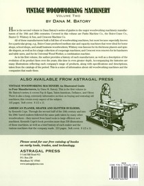 Vintage Woodworking Machinery achterzijde